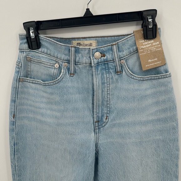 Madewell Women's The Perfect Vintage Straight Jean in Westanna Wash size 24 - Picture 7 of 7